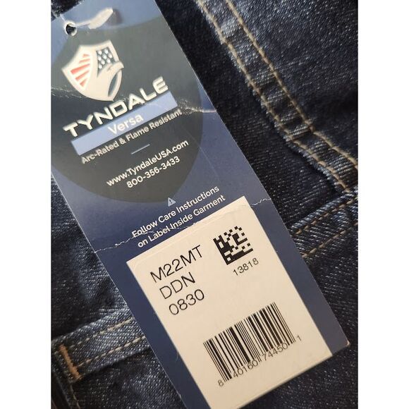 NWT Tyndale Flame Resistant Arc Rated Denim jeans Women's size 8 x 30 Straight - Picture 3 of 8